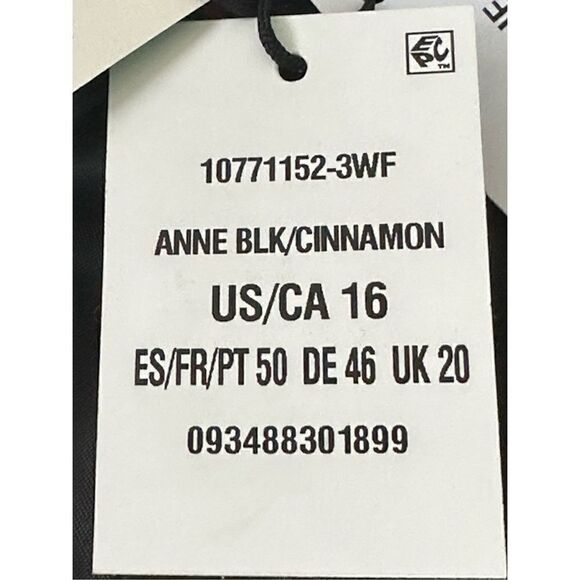 Anne Klein Women’s Mandarine Collar Jacket Black/Cinnamon Size 16 - Picture 5 of 12